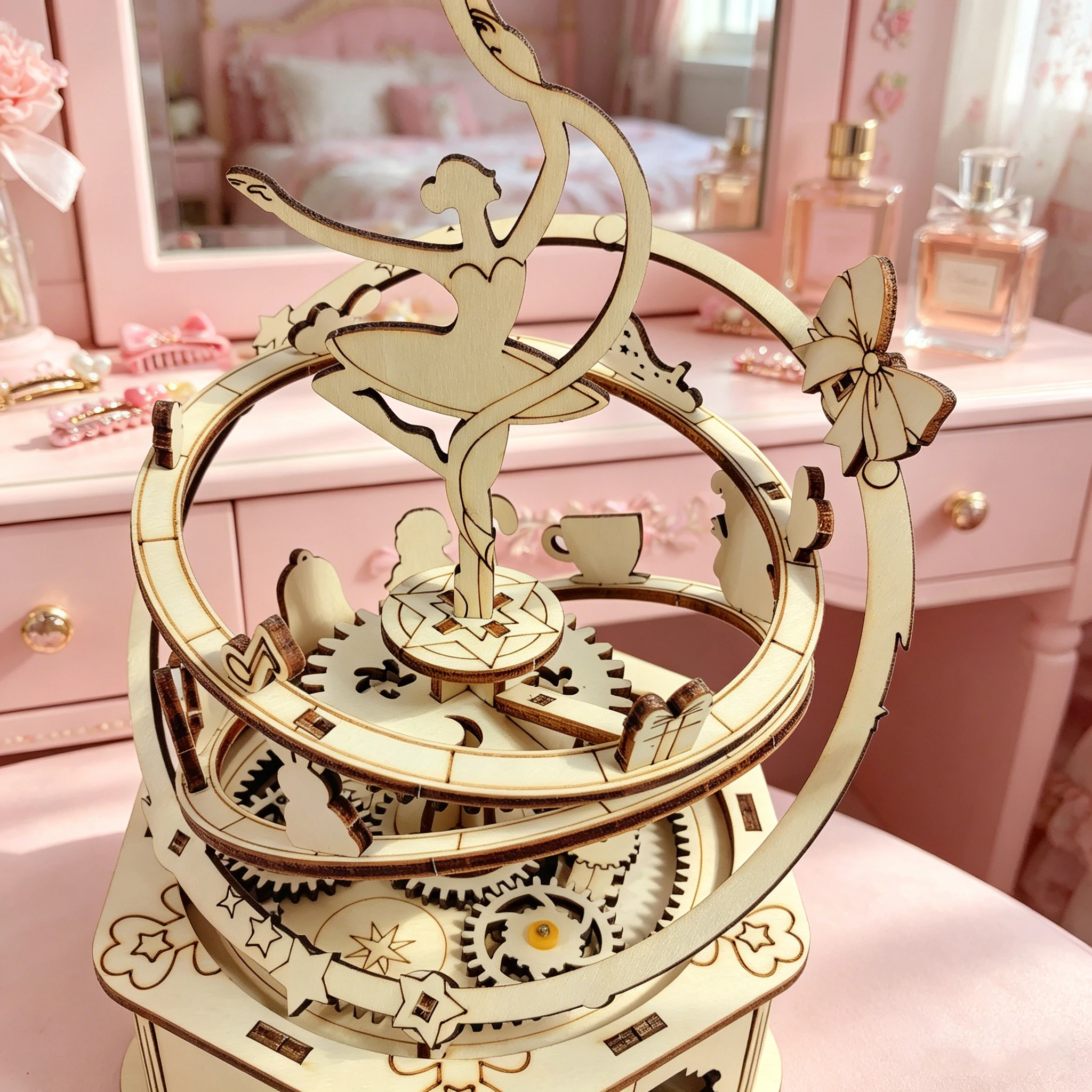 Whimsical Starry Sky Ballet Music Box 3D Wooden Puzzle, Romantic Bedroom Decor
Whimsical Starry Sky Ballet Music Box 3D Wooden Puzzle, Romantic Bedroom Decor