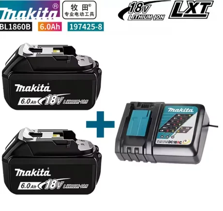 100% original Makita battery, 18V 6.0Ah rechargeable battery, replacing Makita BL1830BL1840BL1850BL1860B, power tool battery
100% original Makita battery, 18V 6.0Ah rechargeable battery, replacing Makita BL1830BL1840BL1850BL1860B, power tool battery