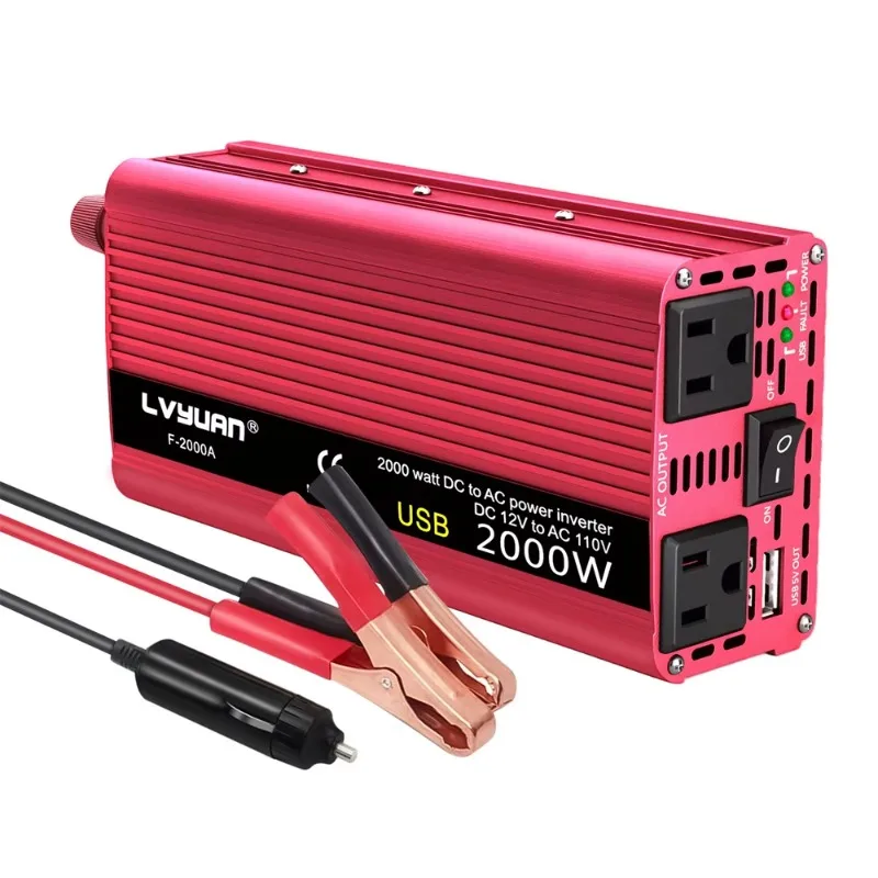 800W 2000w Inversor De Corriente 12v 110v 2000w Power Inverter Dc 12v 24v to AC 110v 220v Converter
800W 2000w Inversor De Corriente 12v 110v 2000w Power Inverter Dc 12v 24v to AC 110v 220v Converter
