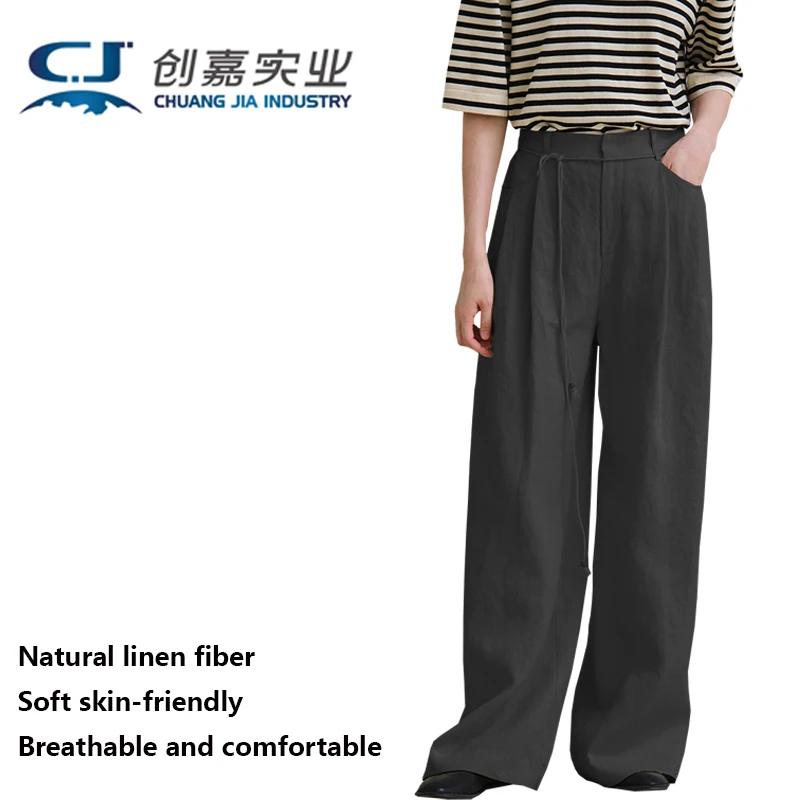 Women's Natural Pure Linen Pant Tube White Simple Temperament Women's Loose Straight Leg Floor-length Pants Comfortable Relaxed
Women's Natural Pure Linen Pant Tube White Simple Temperament Women's Loose Straight Leg Floor-length Pants Comfortable Relaxed