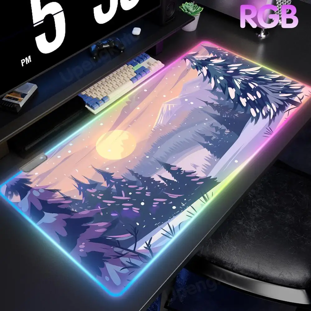 Snow Mountain Scenery Mouse Pad RGB xl Mouse Pad Mouse Pad LED Large Laptop Cushion Playmat Gamer Luminous Desk Mat
Snow Mountain Scenery Mouse Pad RGB xl Mouse Pad Mouse Pad LED Large Laptop Cushion Playmat Gamer Luminous Desk Mat