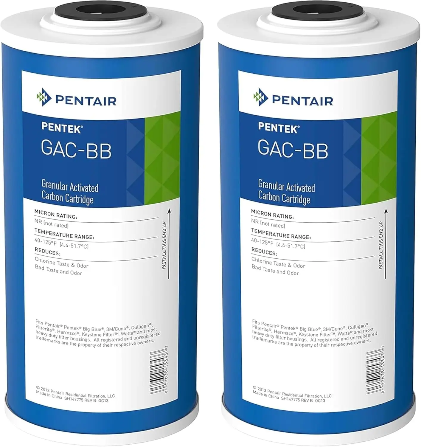 Whole House 10-Inch Carbon Water Filter, 10x4.5, Heavy Duty GAC Replacement Cartridge, Pack of 2
Whole House 10-Inch Carbon Water Filter, 10x4.5, Heavy Duty GAC Replacement Cartridge, Pack of 2