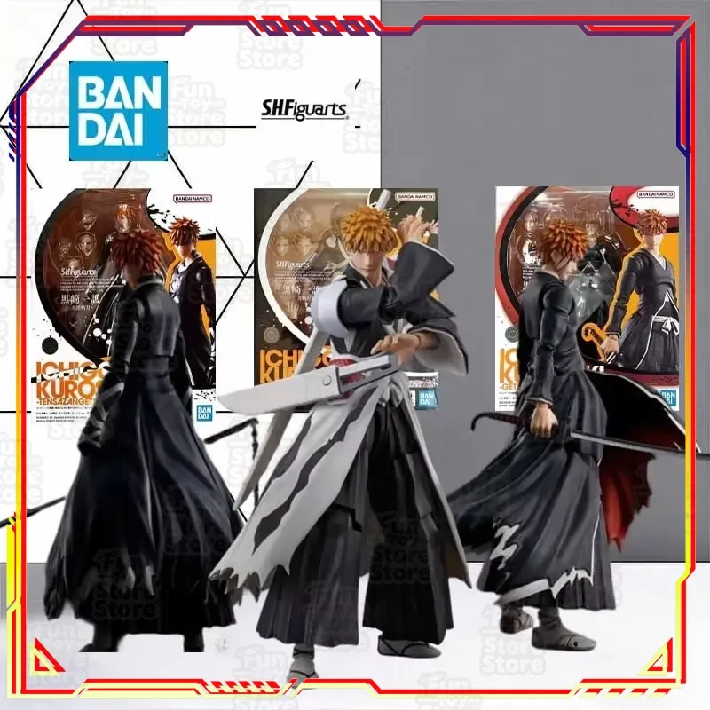 BANDAI S.H.Figuarts BLEACH Ichigo Kurosaki Getsuga Tensho Ver Action Figure 15.5cm Official Anime Collectible Model Toy
BANDAI S.H.Figuarts BLEACH Ichigo Kurosaki Getsuga Tensho Ver Action Figure 15.5cm Official Anime Collectible Model Toy