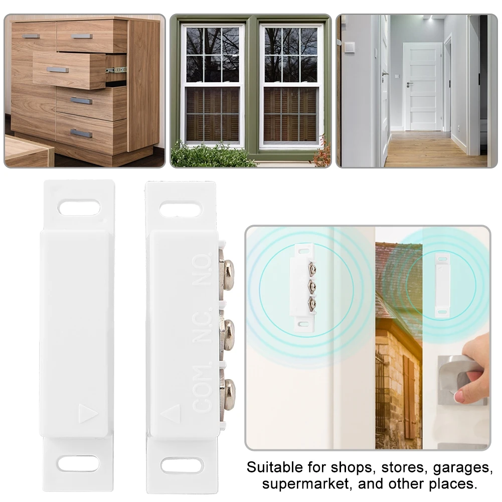 Burglar Security Alarm Wired Door Window Magnetic Contact Alarm Burglar Security Safety System for Shop Store Garage
Burglar Security Alarm Wired Door Window Magnetic Contact Alarm Burglar Security Safety System for Shop Store Garage