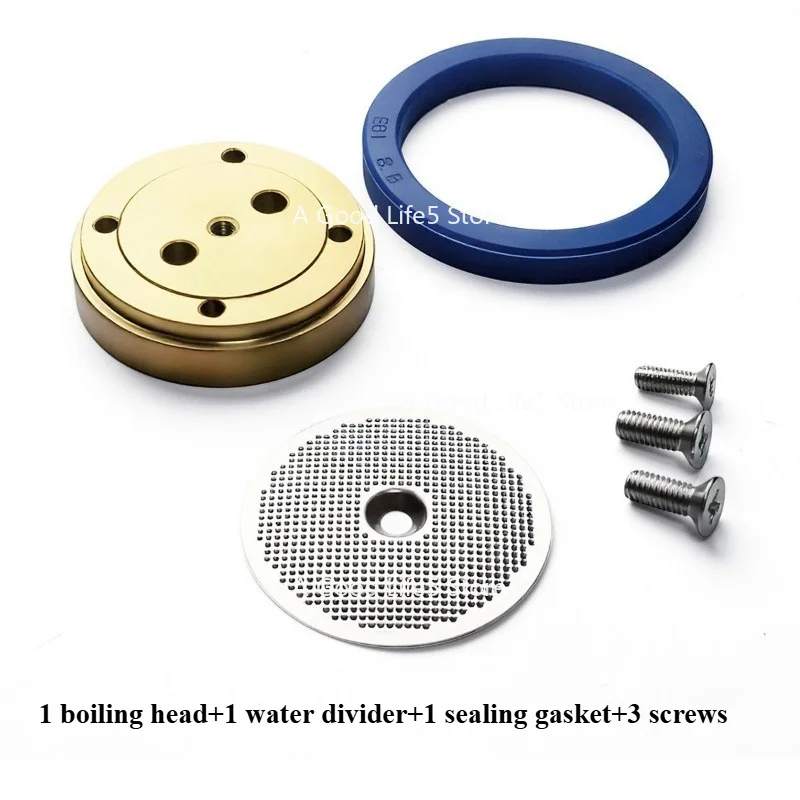 For Gold Stainless Steel Brewing Head Set, Filter Mesh, Silicone Sealing Gasket Compatible with Coffee Machines From Gagia
For Gold Stainless Steel Brewing Head Set, Filter Mesh, Silicone Sealing Gasket Compatible with Coffee Machines From Gagia