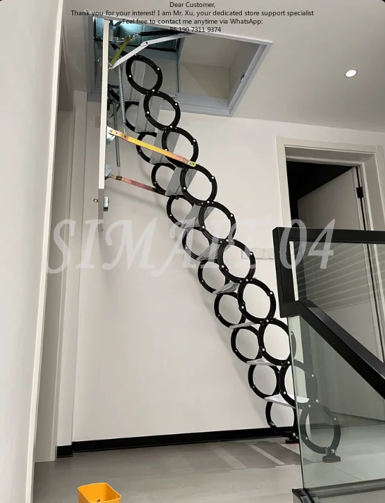 Heavy Duty Foldable Attic Ladder Manual Retractable Hidden Staircase for Indoor Duplex House
Heavy Duty Foldable Attic Ladder Manual Retractable Hidden Staircase for Indoor Duplex House
