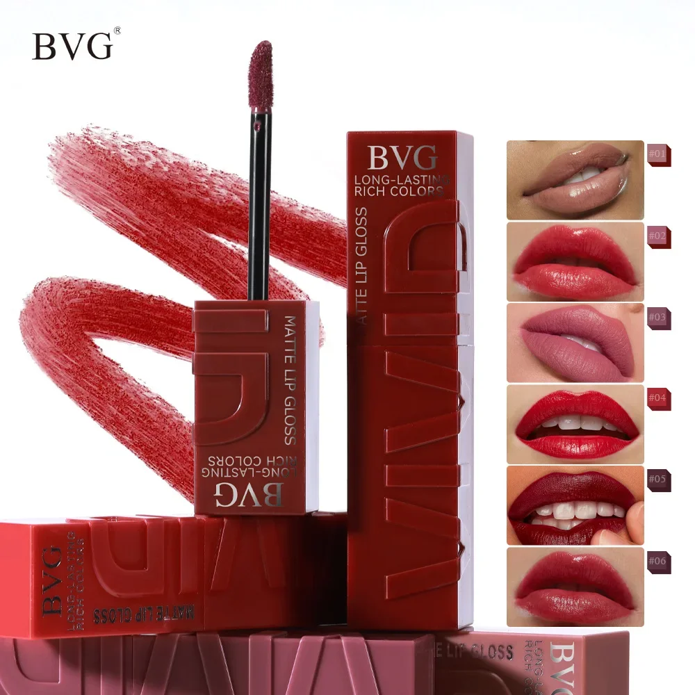 BVG New Matte Lip Gloss Moisturizing Texture Bright Lip Long-lasting Hold Makeup Non Stick Cup Professional Liquid Lipstick 6ml
BVG New Matte Lip Gloss Moisturizing Texture Bright Lip Long-lasting Hold Makeup Non Stick Cup Professional Liquid Lipstick 6ml