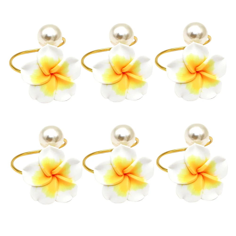 6pcs Napkin Rings Elegant Decorative Serviette Buckles Household Flowers Delicate Accessory Plastic Bright Use
6pcs Napkin Rings Elegant Decorative Serviette Buckles Household Flowers Delicate Accessory Plastic Bright Use