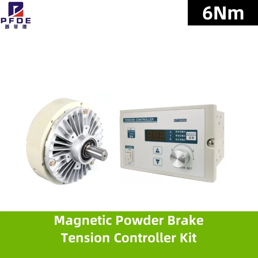 Magnetic Powder Brake Manual Tension Controller Kit 6Nm 0.6kg DC Single Shaft for Bagging Printing Dyeing Machine Unwinding
Magnetic Powder Brake Manual Tension Controller Kit 6Nm 0.6kg DC Single Shaft for Bagging Printing Dyeing Machine Unwinding