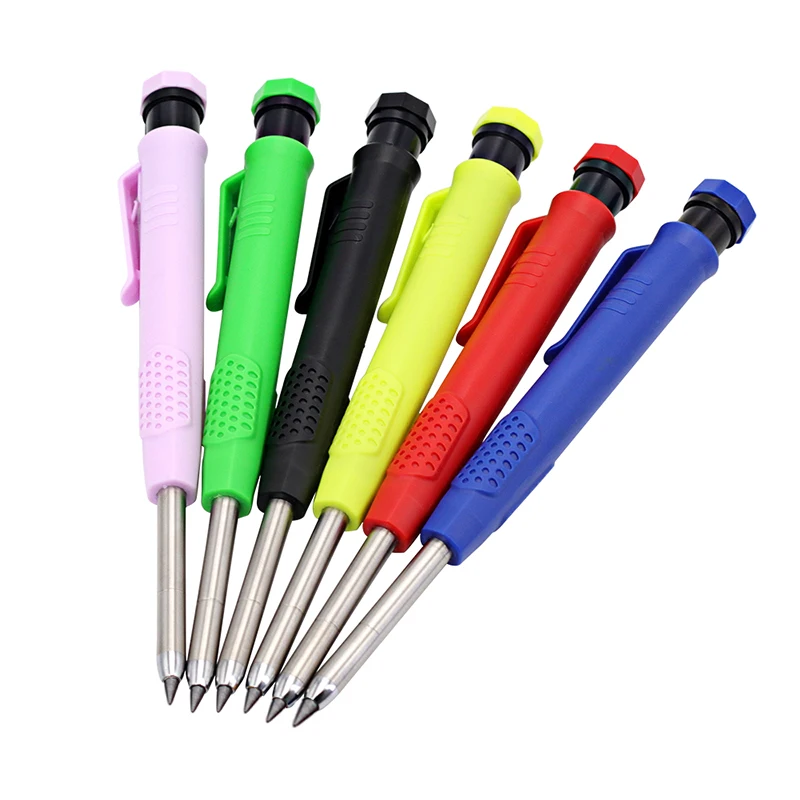 2.8mm Woodworking Mechanical Pencil Long Head Deep Hole Carpenter Marking Tool with Built-In Sharpener 6 Colors To Choose From
2.8mm Woodworking Mechanical Pencil Long Head Deep Hole Carpenter Marking Tool with Built-In Sharpener 6 Colors To Choose From