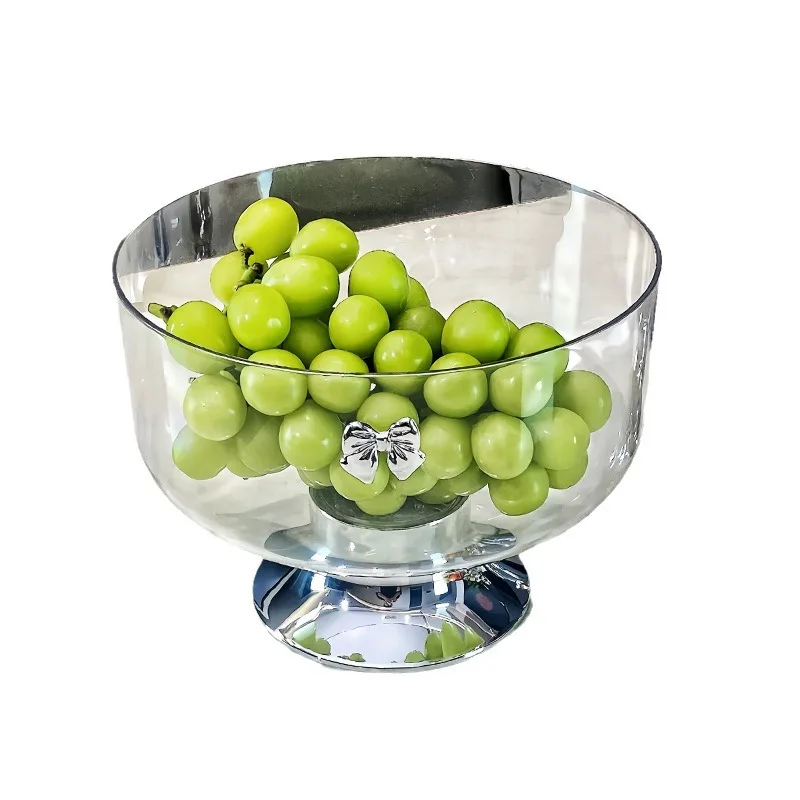 Transparent high-value living room coffee table with candy, snacks and fruit baskets
Transparent high-value living room coffee table with candy, snacks and fruit baskets