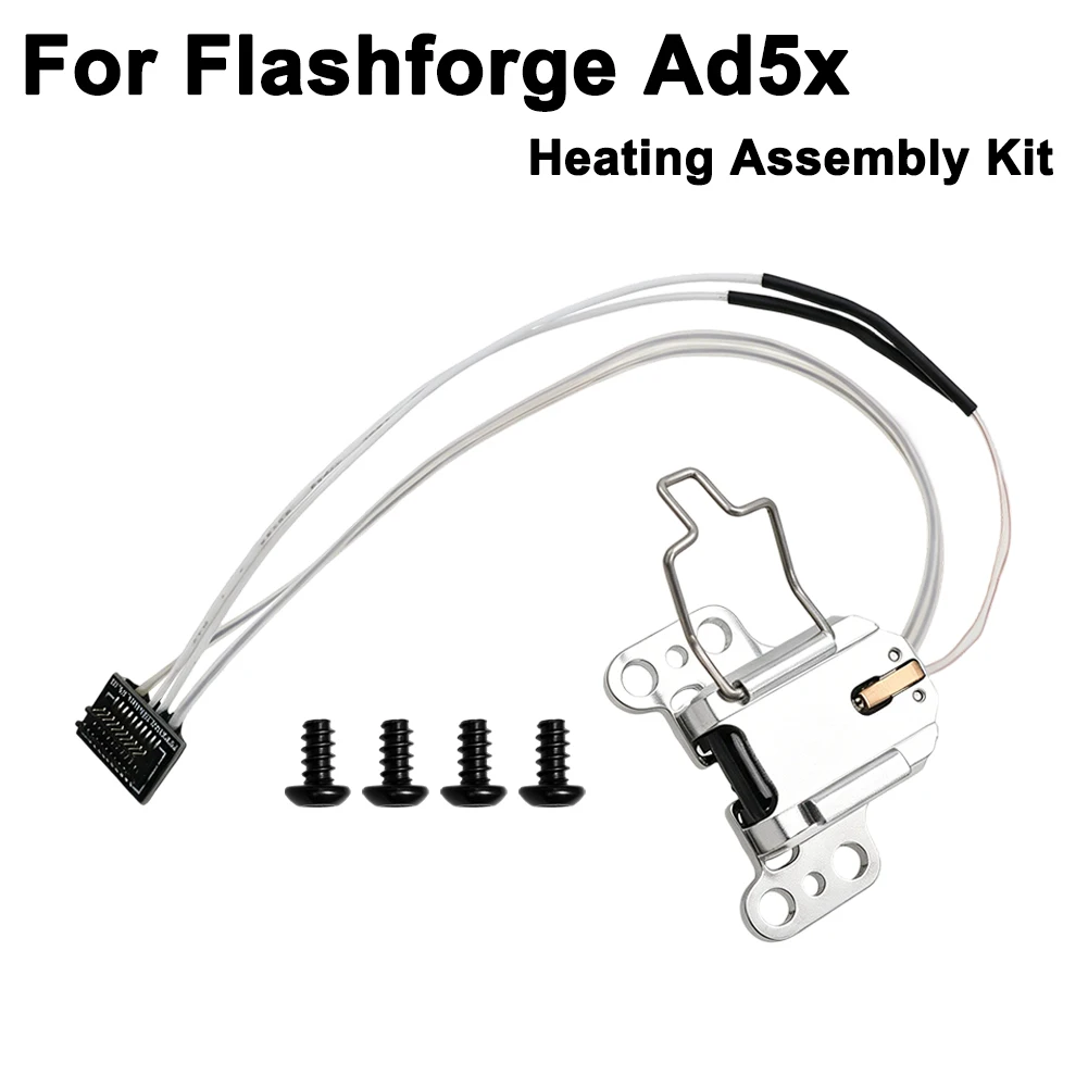For AD5X Hotend Heating Component for Flashforge 3D Printer Accessories Heat-Insulating Clip AD5X Nozzle Heating Assembly Kit
For AD5X Hotend Heating Component for Flashforge 3D Printer Accessories Heat-Insulating Clip AD5X Nozzle Heating Assembly Kit