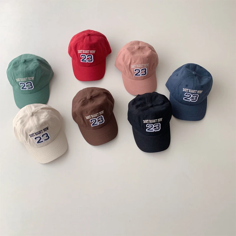 Spring Summer Kids Boys Girls Baseball Hats Number 23 Pattern Fashion Baby Sun Hats Autumn Cotton Children Caps
Spring Summer Kids Boys Girls Baseball Hats Number 23 Pattern Fashion Baby Sun Hats Autumn Cotton Children Caps