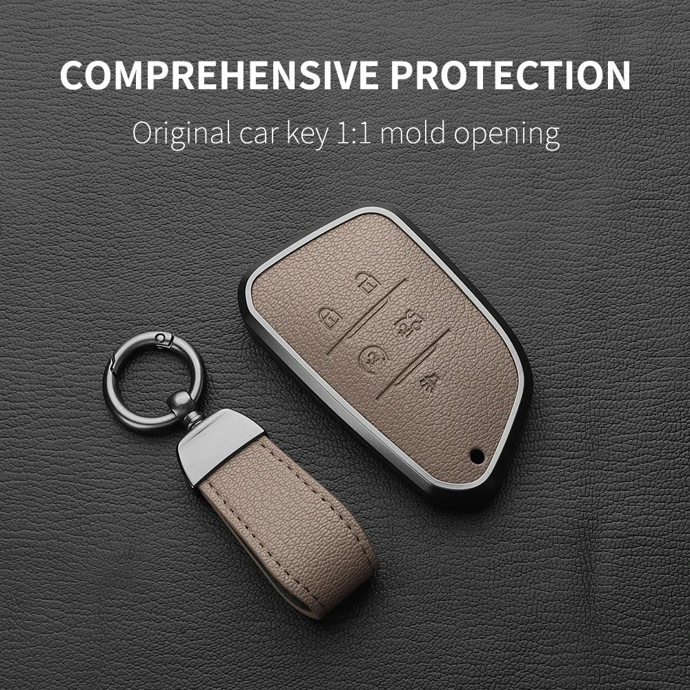 Aluminum Alloy Goatskin Car Key Case Cover For Cadillac Escalade CT4 CT5 CT4-V C8 Corvette 2019 2020 2021 2022 Key Accessories
Aluminum Alloy Goatskin Car Key Case Cover For Cadillac Escalade CT4 CT5 CT4-V C8 Corvette 2019 2020 2021 2022 Key Accessories