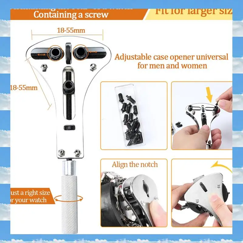 Watch Repair Kit Watch Tool Set Strap Remover Bottom Opener Repair Watch Fixing And Adjusting Tools (149 Pcs)
Watch Repair Kit Watch Tool Set Strap Remover Bottom Opener Repair Watch Fixing And Adjusting Tools (149 Pcs)