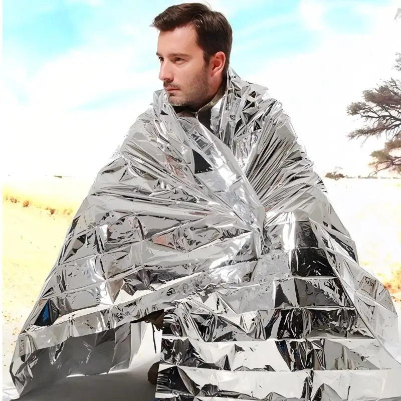 4 pcs Emergency Blanket Outdoor Survive First Aid Military Rescue Kit Windproof Waterproof Foil Thermal Blanket for Camping
4 pcs Emergency Blanket Outdoor Survive First Aid Military Rescue Kit Windproof Waterproof Foil Thermal Blanket for Camping