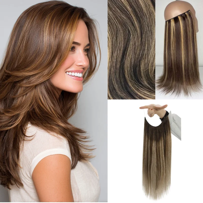 Human Hair Fish Line Extensions One Piece Clip In 12inch Hair Weft Wholesale Dropship Color 1B #60 #613 P18-613
Human Hair Fish Line Extensions One Piece Clip In 12inch Hair Weft Wholesale Dropship Color 1B #60 #613 P18-613