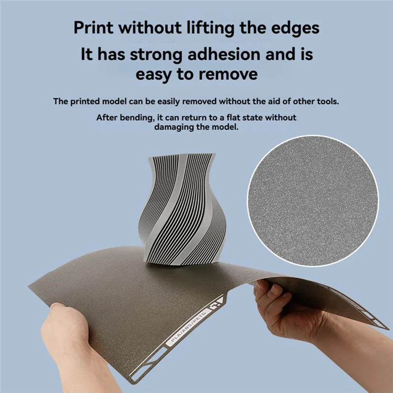 -ABLP Double-Sided PEI Build Plate Magnetic Sheet Spring Steel Support Double-Sided Printing For Bambu Lab H2D 3D Printer
-ABLP Double-Sided PEI Build Plate Magnetic Sheet Spring Steel Support Double-Sided Printing For Bambu Lab H2D 3D Printer