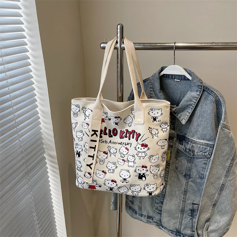Sanrio Hello Kitty Cartoon Cute Canvas Tote Bag Large Capacity One Shoulder Outdoor Handheld Shopping Bag Mommy Bag
Sanrio Hello Kitty Cartoon Cute Canvas Tote Bag Large Capacity One Shoulder Outdoor Handheld Shopping Bag Mommy Bag