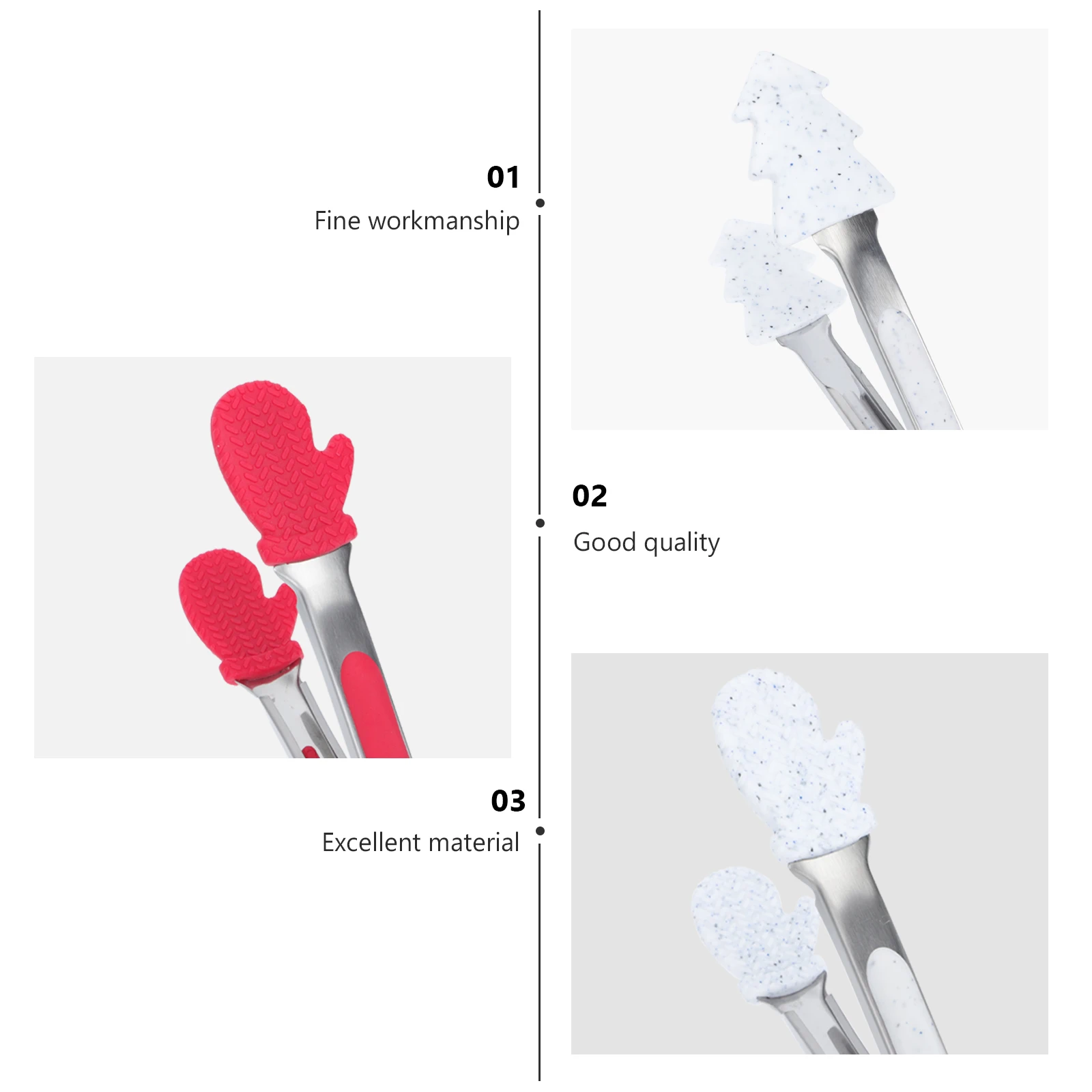 4 Pcs Food Clips Christmas Style Stainless Steel Steak Tongs BBQ Practical Spaghetti Barbecue Picnic Serving Multipurpose
4 Pcs Food Clips Christmas Style Stainless Steel Steak Tongs BBQ Practical Spaghetti Barbecue Picnic Serving Multipurpose