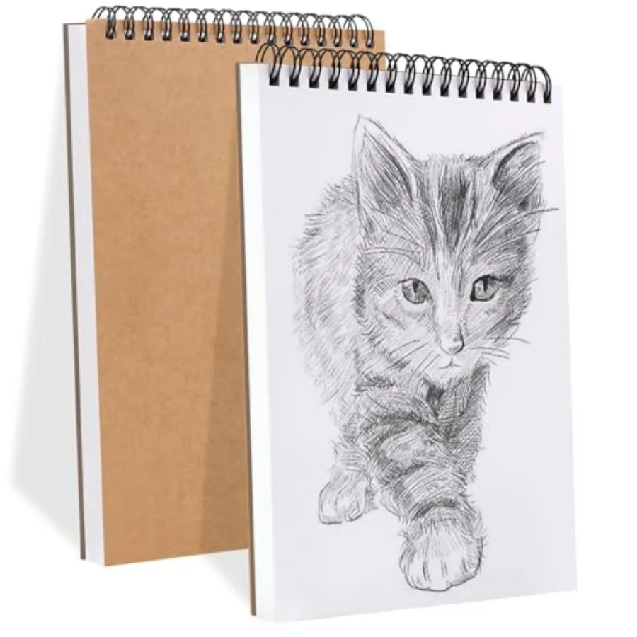 2 Pack Sketch Book, 5.8" x 8.3" Small Sketch Pad, 100GSM/68LB Sketchbook for Drawing, A5 Drawing Paper, Thick Small Drawing Not
2 Pack Sketch Book, 5.8" x 8.3" Small Sketch Pad, 100GSM/68LB Sketchbook for Drawing, A5 Drawing Paper, Thick Small Drawing Not