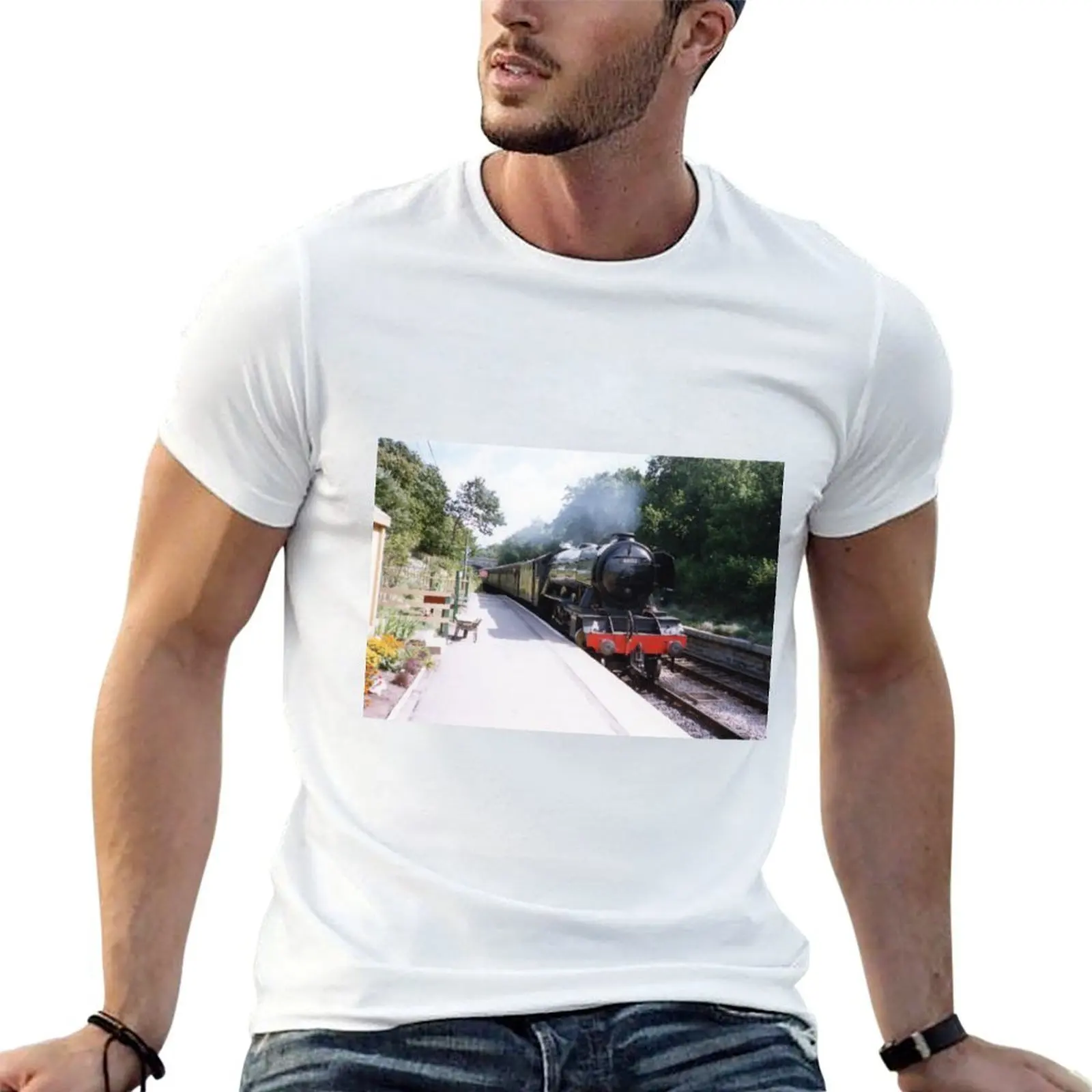 Flying Scotsman Steam Train T-Shirt funny t shirts dark humor man t shirt cotton man t shirt cotton high quality T-shirt
Flying Scotsman Steam Train T-Shirt funny t shirts dark humor man t shirt cotton man t shirt cotton high quality T-shirt