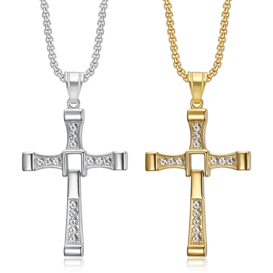 Religious Iced Out Bling Jesus Cross Pendant Stainless Steel Cubic Zirconia Christian Faith Necklace for Women Men Jewelry Gift
Religious Iced Out Bling Jesus Cross Pendant Stainless Steel Cubic Zirconia Christian Faith Necklace for Women Men Jewelry Gift