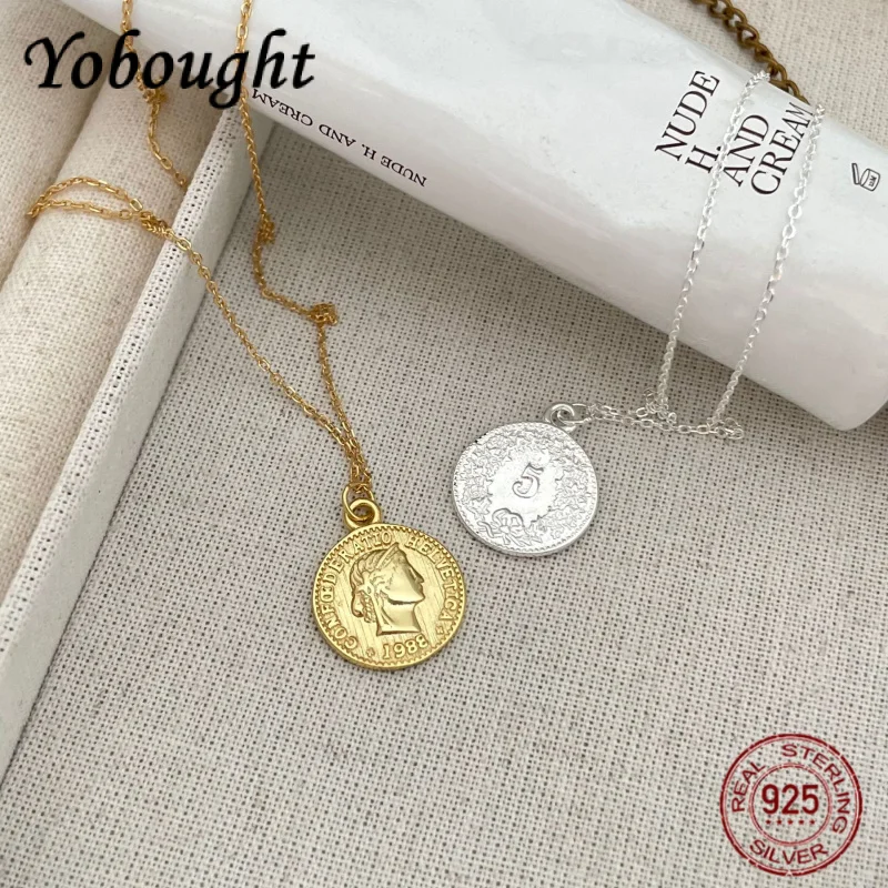 Korean 925 Sterling Silver Coin Human Portrait Round Plate Necklace Women's Original Design 18k Gold Premium Collarbone Chain
Korean 925 Sterling Silver Coin Human Portrait Round Plate Necklace Women's Original Design 18k Gold Premium Collarbone Chain