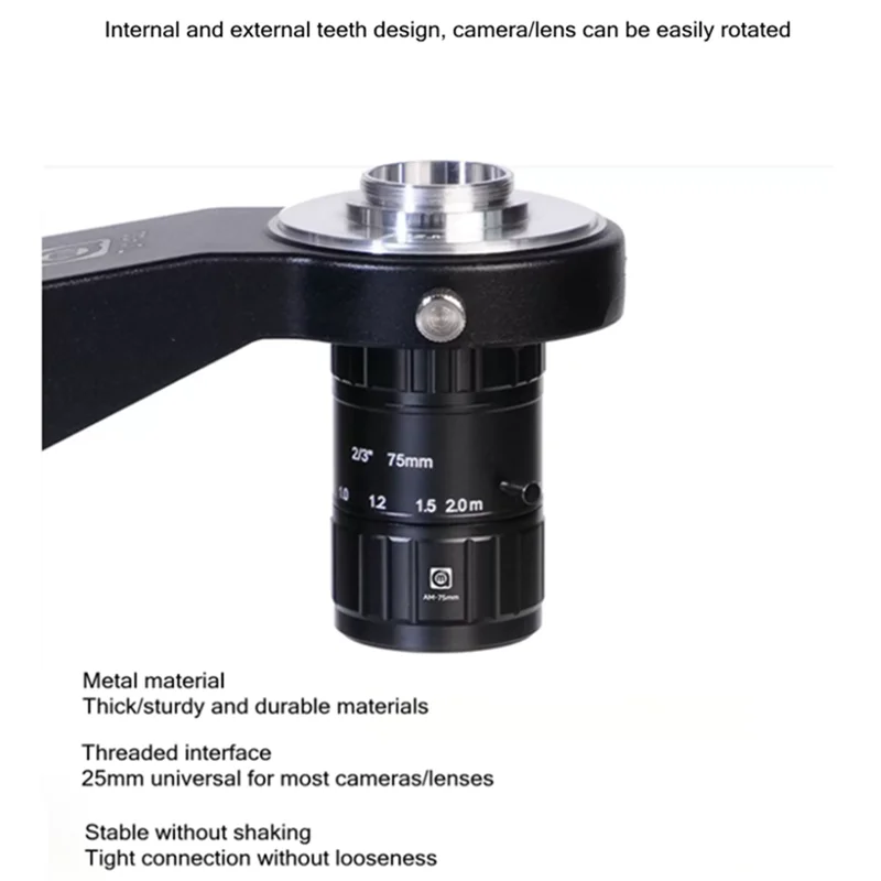 AMAOE ZJH-50 Industrial Camera Lens Adapter Ring Electronic Single Tube Microscope Bracket Fixing Ring
AMAOE ZJH-50 Industrial Camera Lens Adapter Ring Electronic Single Tube Microscope Bracket Fixing Ring