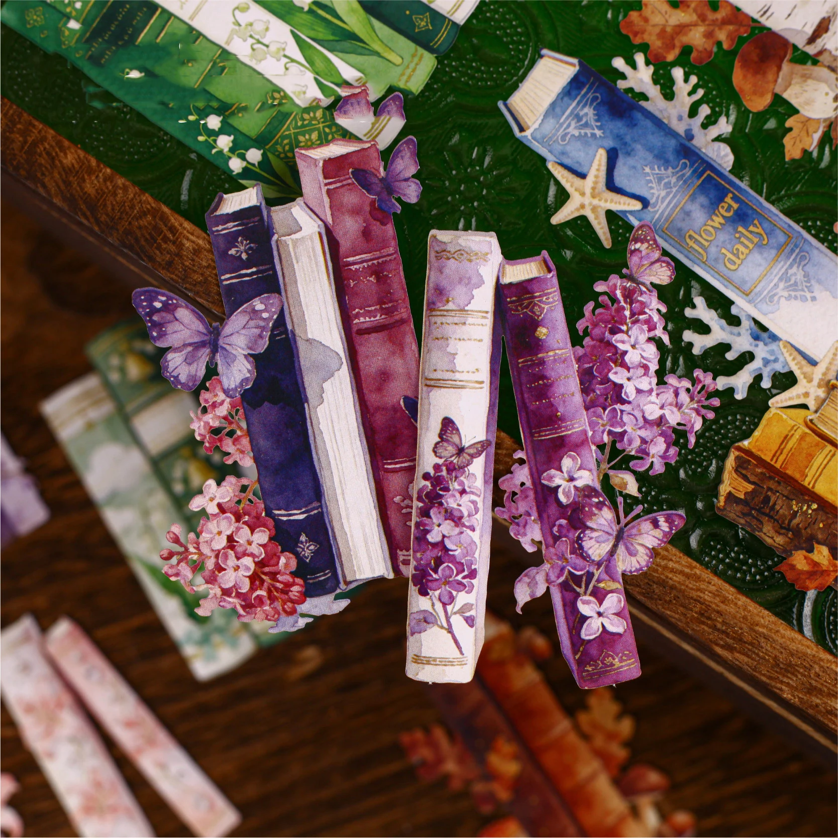 Набор наклеек Light Reading Spine Series: винтажные бабочки, цветы, пейзажи. Креативные материалы для DIY-журналов, коллажей и канцелярских принадлежностей.
Набор наклеек Light Reading Spine Series: винтажные бабочки, цветы, пейзажи. Креативные материалы для DIY-журналов, коллажей и канцелярских принадлежностей.