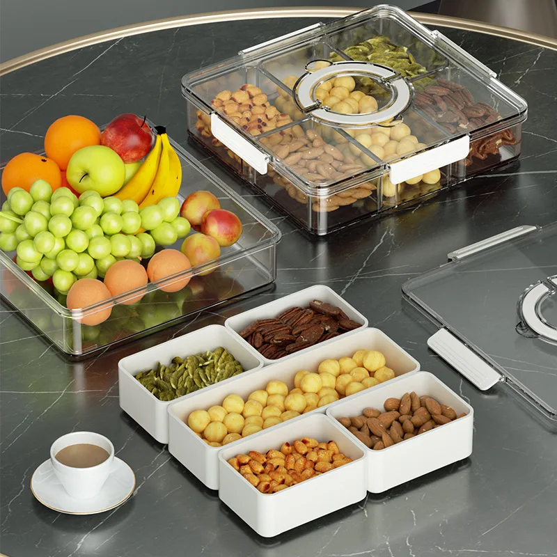 Luxury Sealed Fruit Tray for Living Room Coffee Table High End Snack Display Box Dry Fruit Storage Container Plastic Material
Luxury Sealed Fruit Tray for Living Room Coffee Table High End Snack Display Box Dry Fruit Storage Container Plastic Material