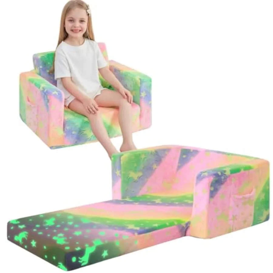 Toddler Couch 2-in-1 Soft Couch Bed Fold Out Toddler Chairs Comfy for Boys and Girls Convertible Sofa to Lounge for Playroom Gi
Toddler Couch 2-in-1 Soft Couch Bed Fold Out Toddler Chairs Comfy for Boys and Girls Convertible Sofa to Lounge for Playroom Gi