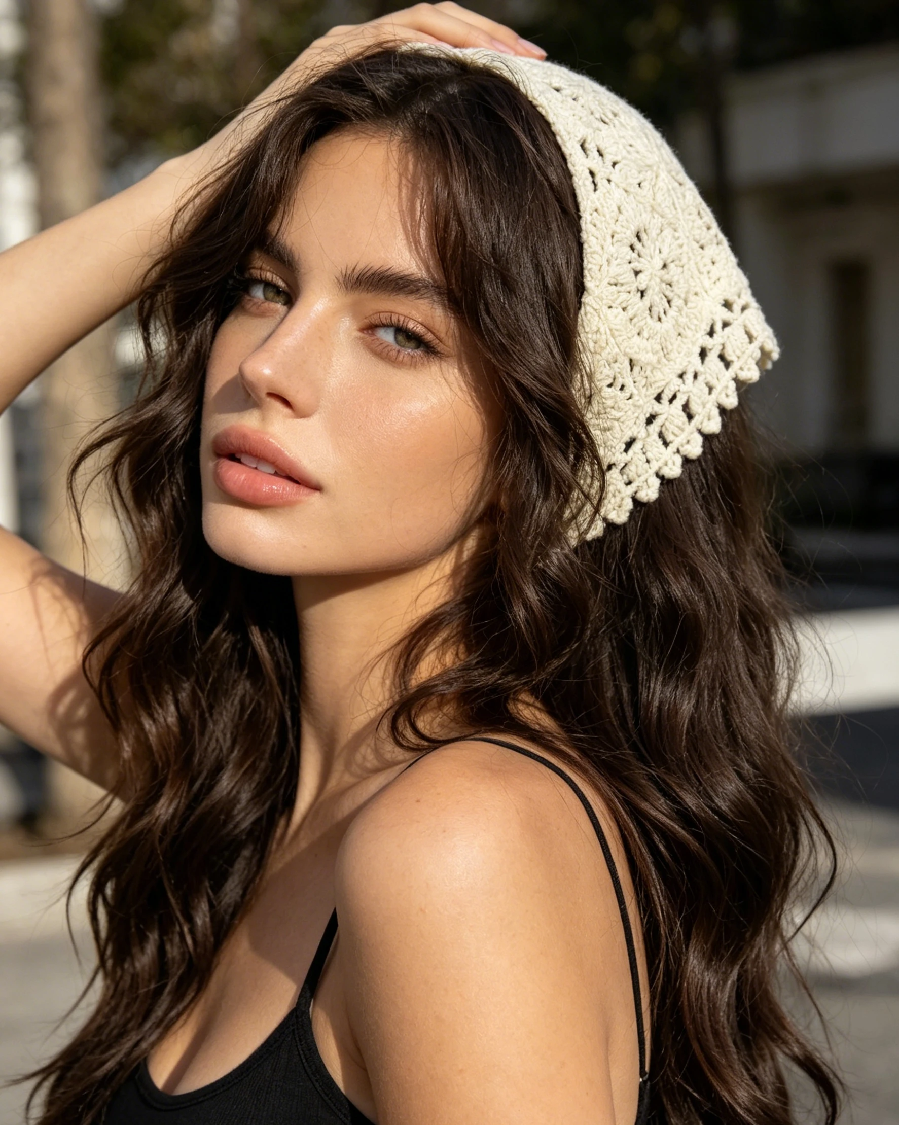 1pc Retro Crochet Floral Knitted Headscarf French Sweet Female Beige Triangle Hair Scarf Bandana Girls Headband Hair Accessories
1pc Retro Crochet Floral Knitted Headscarf French Sweet Female Beige Triangle Hair Scarf Bandana Girls Headband Hair Accessories