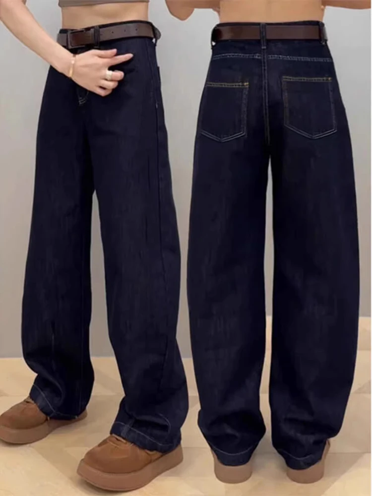 Deep Blue Men's Slim Fit Banana Scythe Jeans Trendy Streetwear Wide Leg Long Trousers Casual Cotton Polyester Blend Jeans
Deep Blue Men's Slim Fit Banana Scythe Jeans Trendy Streetwear Wide Leg Long Trousers Casual Cotton Polyester Blend Jeans