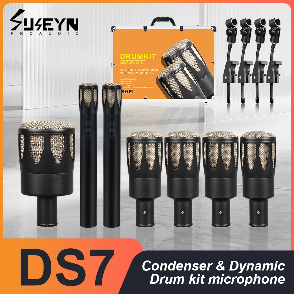 Барабанный микрофон DS7 Seven Pack, высококачественный эффект записи для наружных представлений и записывающих студий
Барабанный микрофон DS7 Seven Pack, высококачественный эффект записи для наружных представлений и записывающих студий