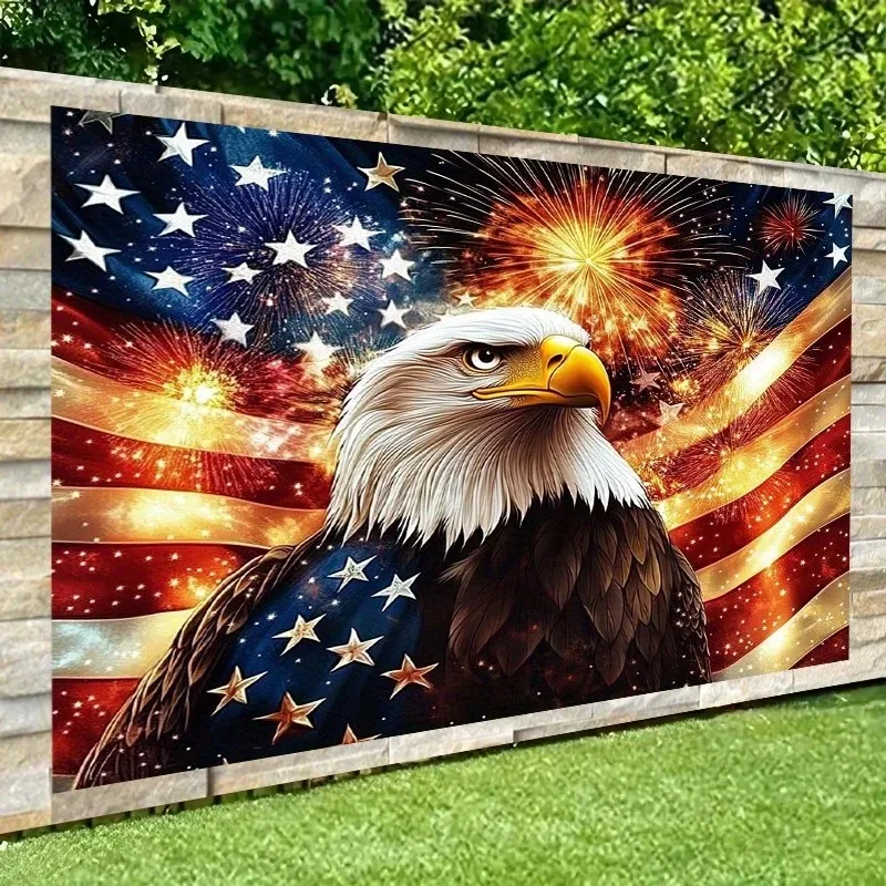 Patriotic Bald Eagle American Flag Tapestry 2D Flat Printed Peach Skin 250 Years Freedom Wall Hanging for Living Room Dorm
Patriotic Bald Eagle American Flag Tapestry 2D Flat Printed Peach Skin 250 Years Freedom Wall Hanging for Living Room Dorm