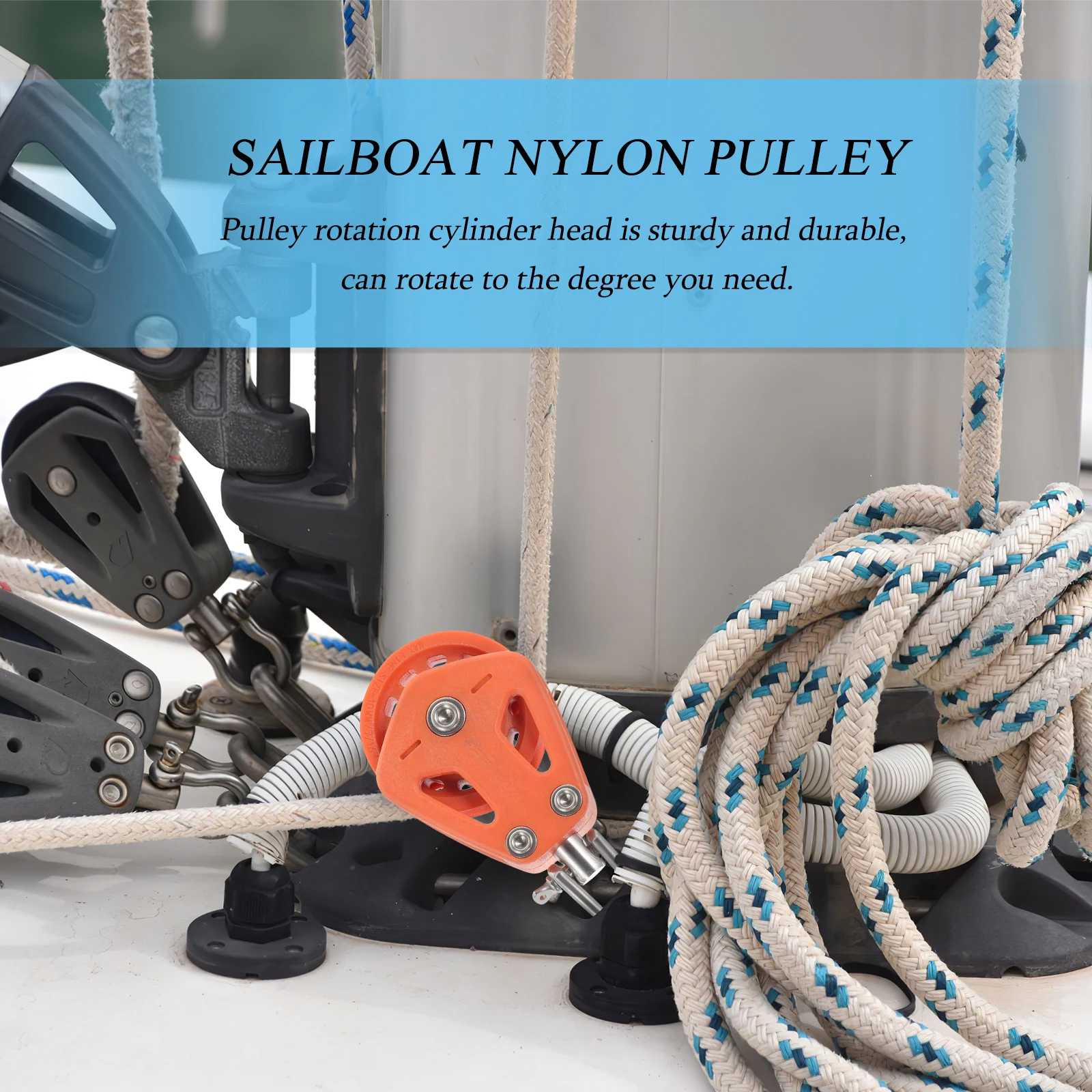Stainless Steel Marine Pulleys 316 Bearing for Rope Single Swivel Sailboat Nylon Lifting Tool Practical Sportsman Hunting
Stainless Steel Marine Pulleys 316 Bearing for Rope Single Swivel Sailboat Nylon Lifting Tool Practical Sportsman Hunting
