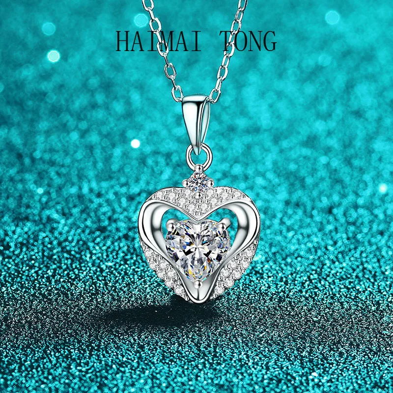 HAIMAITONG PT950 платиновое ожерелье с муассанитом, женская любовь, полая цепочка на ключицы, легкая роскошная европейская и американская нишевая подвеска
HAIMAITONG PT950 платиновое ожерелье с муассанитом, женская любовь, полая цепочка на ключицы, легкая роскошная европейская и американская нишевая подвеска