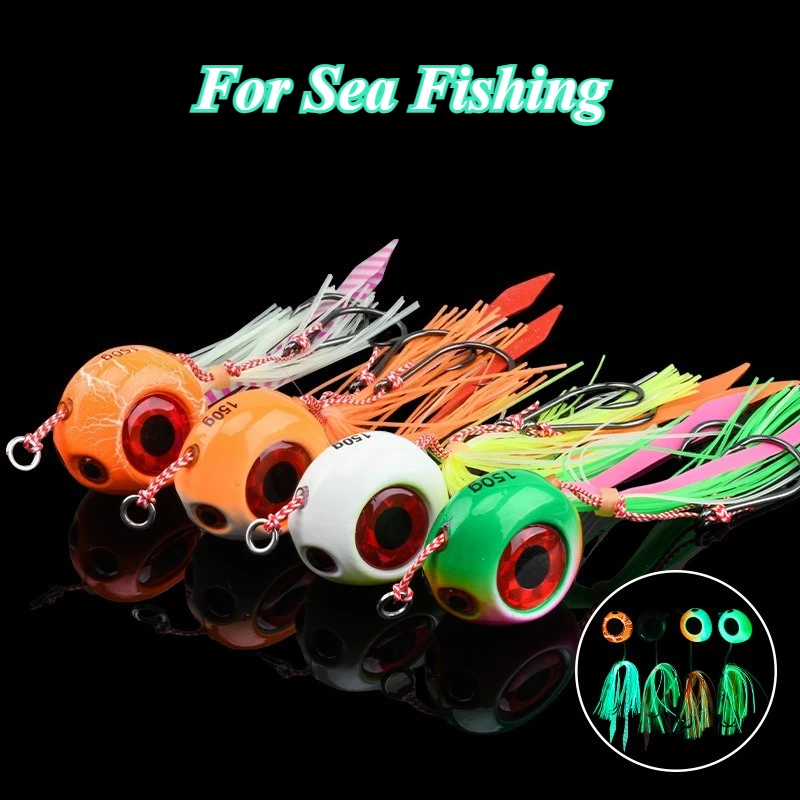 Metal Jig Fishing Lures Glowing Sinking 60g80g100g120g150g200g250g300g Artificial Tackle Sea Fishing Lure Jig Bait with Skirts
Metal Jig Fishing Lures Glowing Sinking 60g80g100g120g150g200g250g300g Artificial Tackle Sea Fishing Lure Jig Bait with Skirts