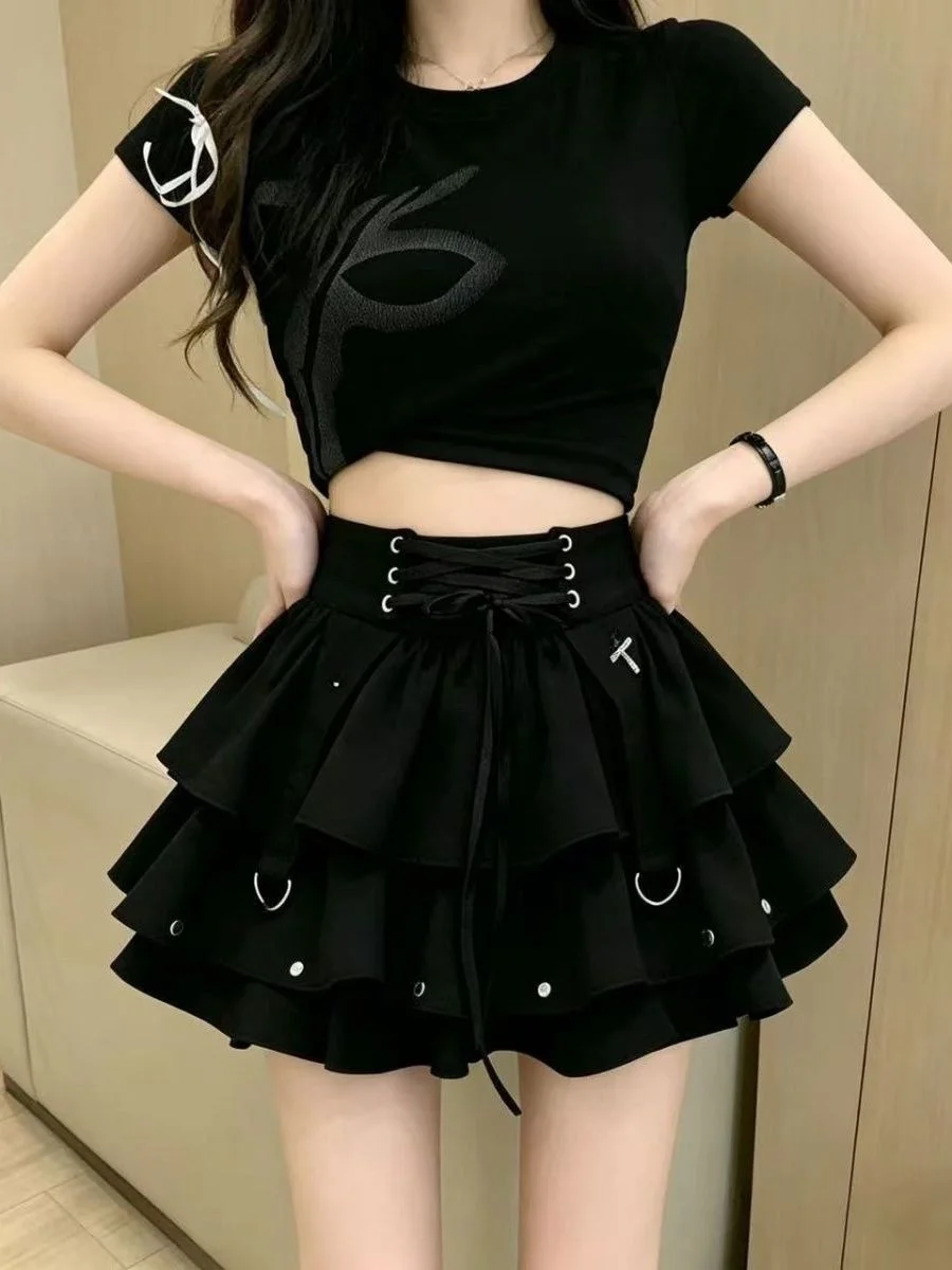 Black Multi-Layer Fluffy Skirt High Waist Slimming Cake Skirt for Trendy Girls Breathable Skin-Friendly Half Body Skirt
Black Multi-Layer Fluffy Skirt High Waist Slimming Cake Skirt for Trendy Girls Breathable Skin-Friendly Half Body Skirt