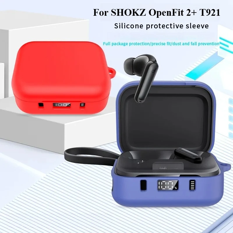 Soft Silicone Protective Case with Carabiner & Lanyard, Shockproof Guard For SHOKZ OpenFit 2+ T921
Soft Silicone Protective Case with Carabiner & Lanyard, Shockproof Guard For SHOKZ OpenFit 2+ T921