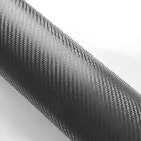 10/20/30/40/50*152cm Siyah Mat 3D 4D 5D Karbon Fiber Vinil Araç Kaplama Folyosu Otomatik Saten Film Farklı Boyut/Rulo Seçenekleriyle Araç Etiketi