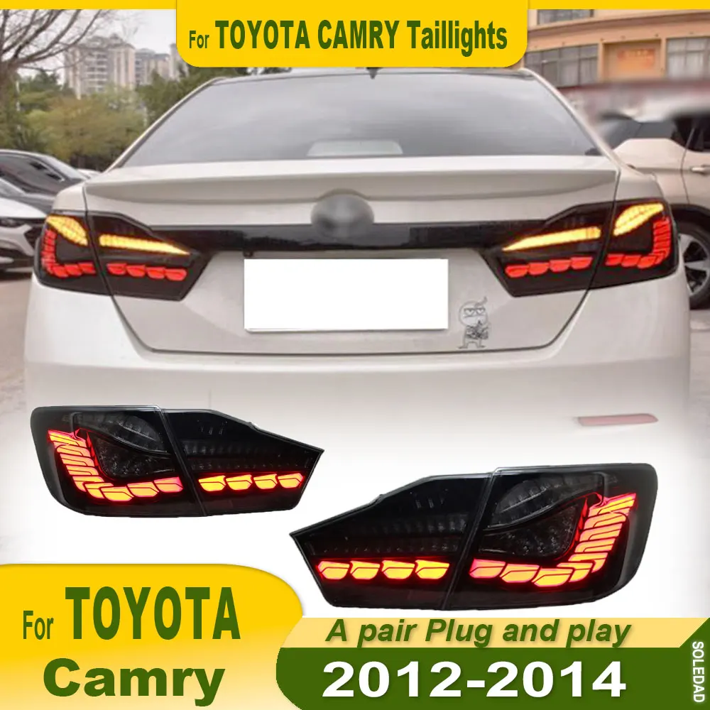 Автомобильные задние фонари в сборе для Toyota Camry 2012 2013 2014 Задние фонари LED DRL Dragon Scale Dynamic Light Plug and play 2 шт.
Автомобильные задние фонари в сборе для Toyota Camry 2012 2013 2014 Задние фонари LED DRL Dragon Scale Dynamic Light Plug and play 2 шт.