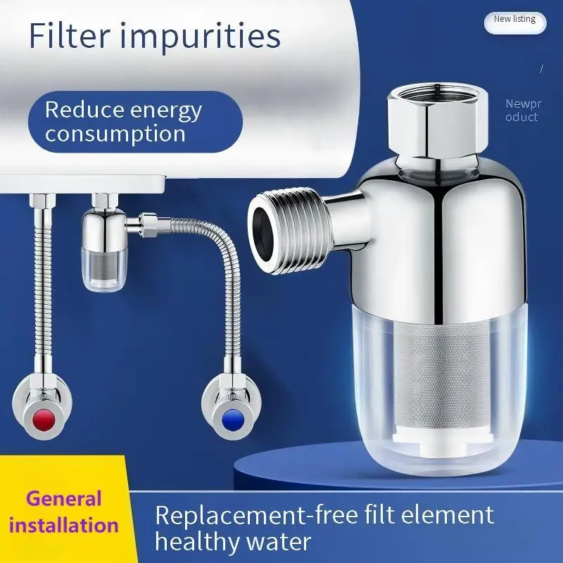 Предварительный фильтр для бытовых газовых электрических водонагревателей, специализированный фильтр для водопроводной воды для предотвращения накипи и очистки воды. 
Предварительный фильтр для бытовых газовых электрических водонагревателей, специализированный фильтр для водопроводной воды для предотвращения накипи и очистки воды.
