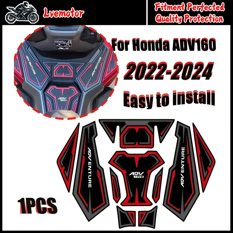 Для мотоцикла Honda ADV 160 2022-2024: Защитная накладка на бак ADV160, наклейка-деколь, боковая накладка для защиты коленей и улучшения сцепления с баком
Для мотоцикла Honda ADV 160 2022-2024: Защитная накладка на бак ADV160, наклейка-деколь, боковая накладка для защиты коленей и улучшения сцепления с баком