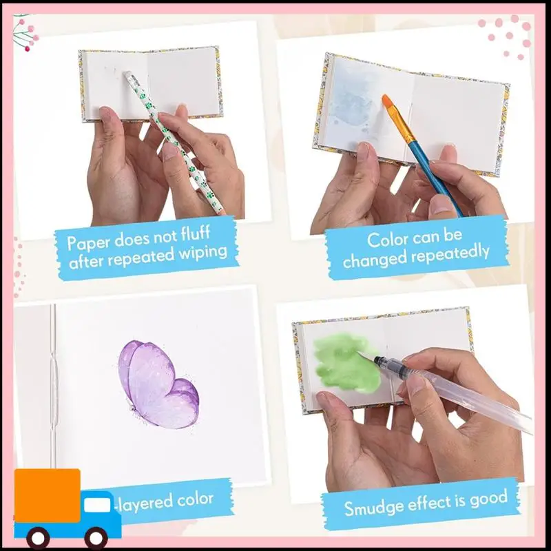 Professional-3 Pcs Watercolor Sketchbook 20 Sheets Textured Drawing Papers Watercolor Book For Artist Painter Art Beginner Suppl 
Professional-3 Pcs Watercolor Sketchbook 20 Sheets Textured Drawing Papers Watercolor Book For Artist Painter Art Beginner Suppl