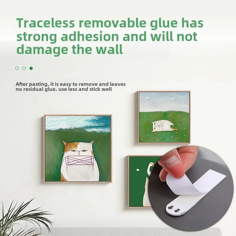 Removable Photo Frame Adhesive, Decorative Painting, Fixed Hook, Nail Free Adhesive, Strong and Traceless Double-sided Adhesive
Removable Photo Frame Adhesive, Decorative Painting, Fixed Hook, Nail Free Adhesive, Strong and Traceless Double-sided Adhesive