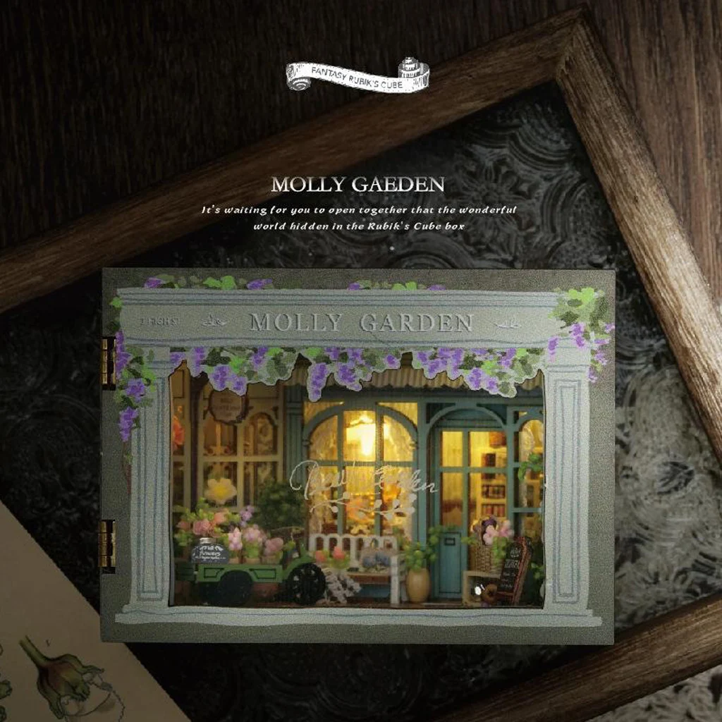 OUZEY Flip-Page 3D Wooden Cube DIY Kit - "Secret Garden" Miniature Model, Pre-Cut Parts, Creative Puzzle Craft Gift for Adults
OUZEY Flip-Page 3D Wooden Cube DIY Kit - "Secret Garden" Miniature Model, Pre-Cut Parts, Creative Puzzle Craft Gift for Adults