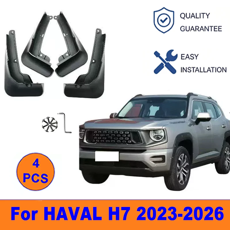 4Pcs Mud Flaps For HAVAL H7 2023-2026 - Splash Guards Front & Rear Wheel Fender Mudguards Car Exterior Protection Accessories
4Pcs Mud Flaps For HAVAL H7 2023-2026 - Splash Guards Front & Rear Wheel Fender Mudguards Car Exterior Protection Accessories