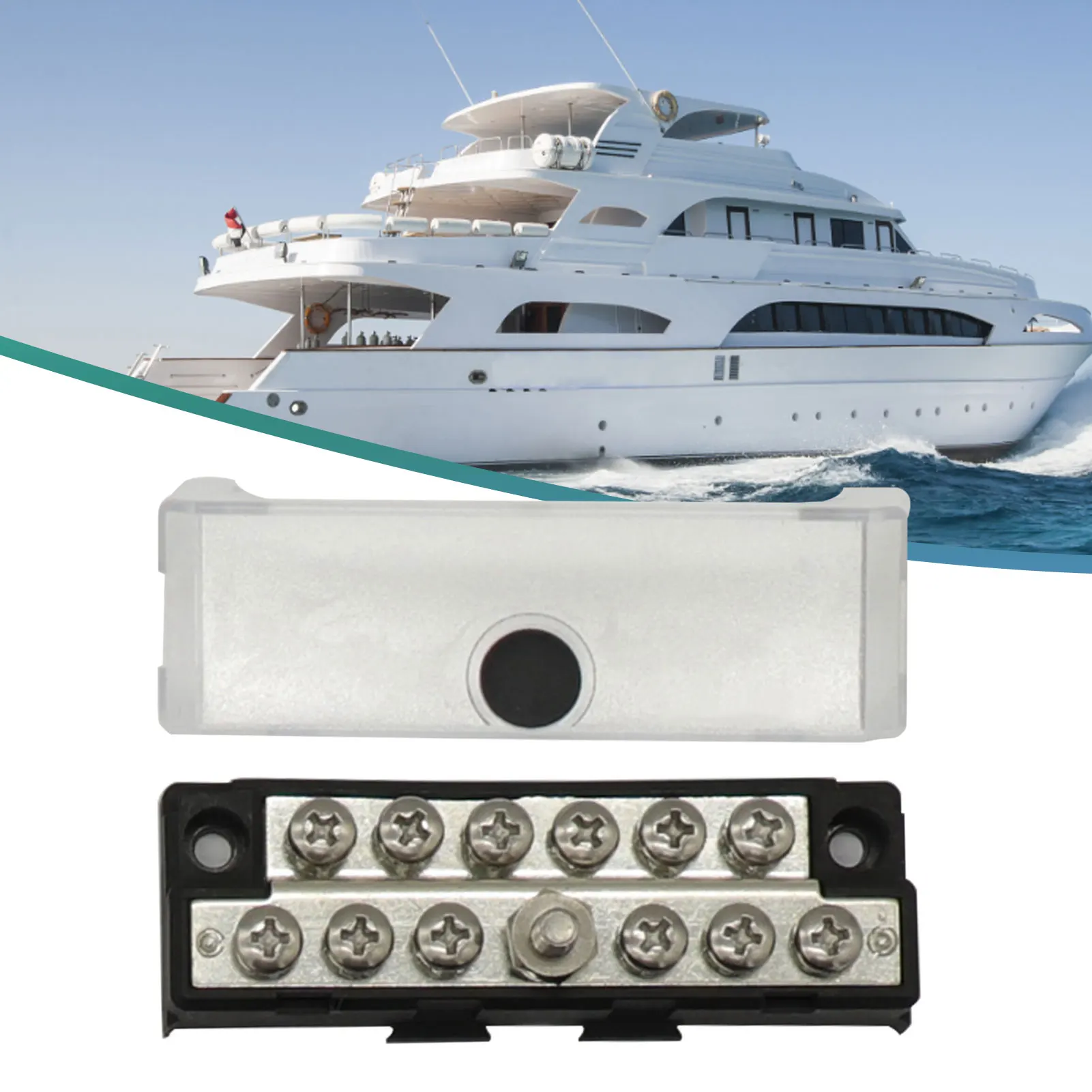 Marine Bus Bar Bus Bar Heavy Duty Power Distribution Block12V 24V 48Vdc 300Vac Bus Bar Block For Car Boat Marine
Marine Bus Bar Bus Bar Heavy Duty Power Distribution Block12V 24V 48Vdc 300Vac Bus Bar Block For Car Boat Marine